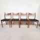 Ensemble 4 chaises scandinaves, 1960