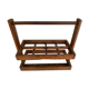 Old wooden bottle holder