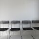 Series of 4 "spaghetti" chairs by Giandomenico Belotti for fly line 1980