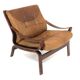Scandinavian leather armchair, Norway, 1960