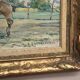 Original Vintage Swedish Oil on Panel – “Horses in a Pasture” by Einar Söderlund – Signed – Vintage & Framed