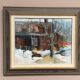 Original Swedish Oil on Canvas – “The Forge” by Pia Hesselmark‑Campbell
