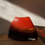 Vase contemporain en verre soufflé