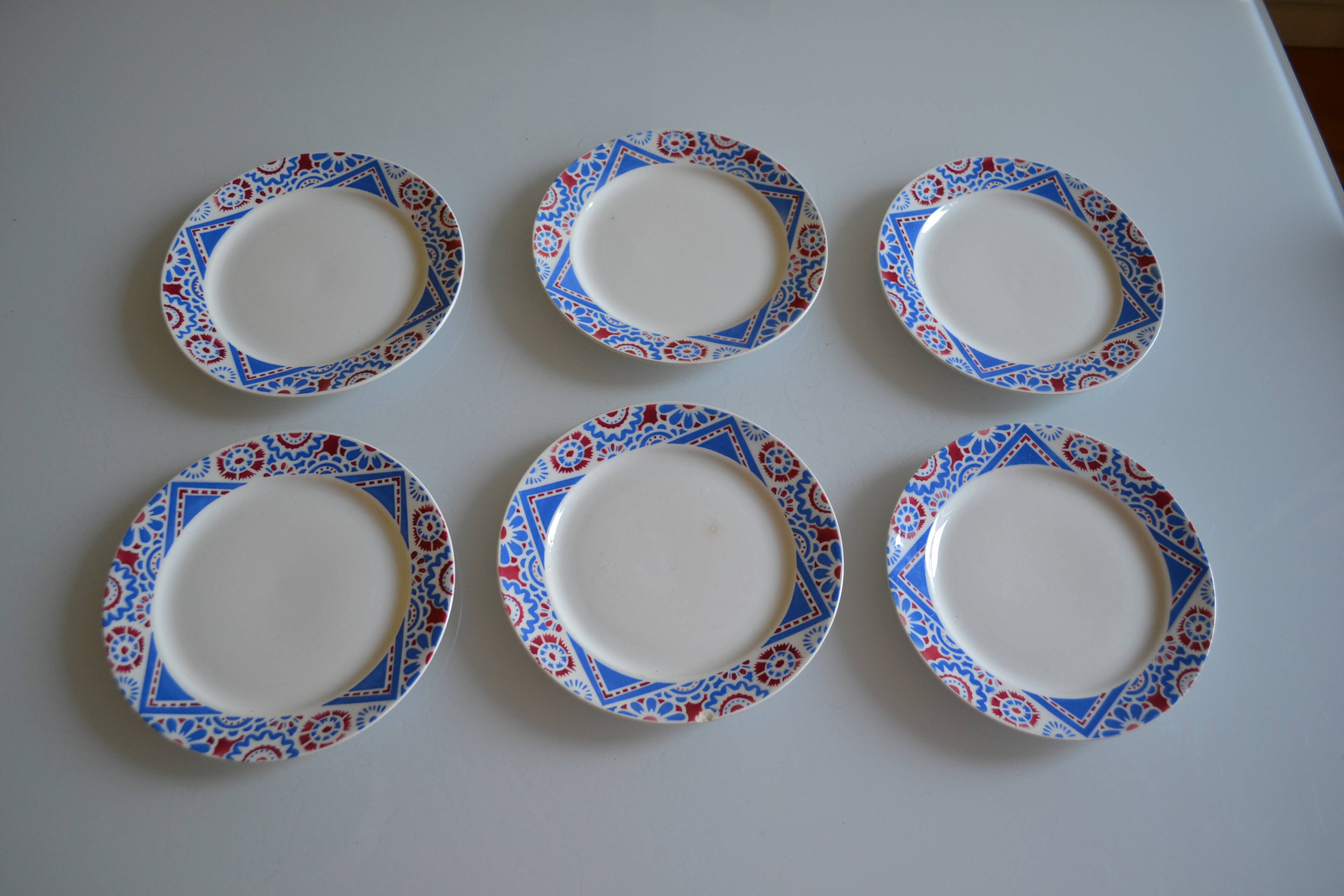 Sarreguemines Tabriz Set of 6 dessert plates