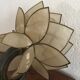 Lotus wall lamp in mother-of-pearl petals