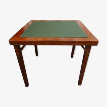 Table de jeu de bridge pliante années 60