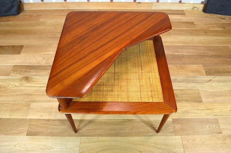 Coffee table able danish teak Peter Hvidt 1960
