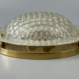 60s 70s Plafoniere ceiling lamp by Fischer Leuchten Germany Space Age