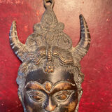 Masque déesse en bronze