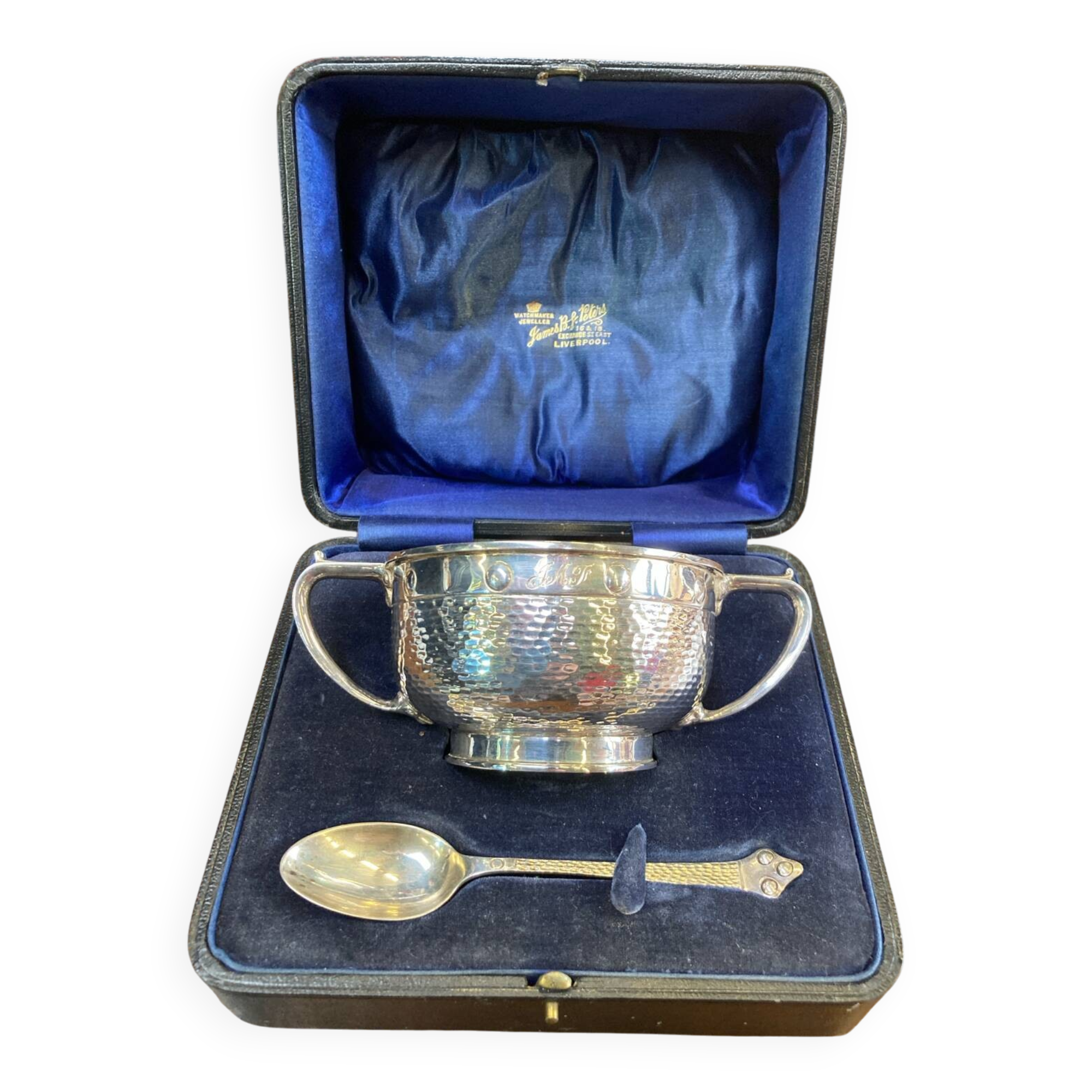 Argent Sucrier et Cuillère