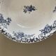 Boulenger blue ironstone salad bowl with Floréal pattern