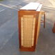 Mahogany and straw bar, made in Mexico around 1950