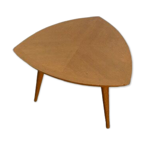 Table basse tripode chêne et placage
