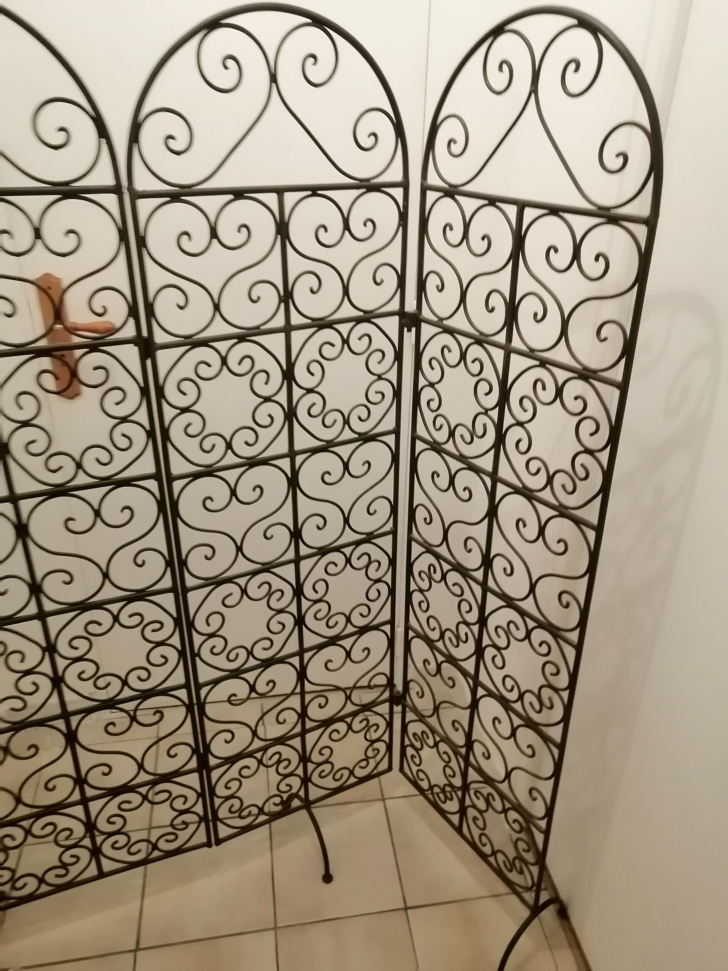 Wrought iron screen