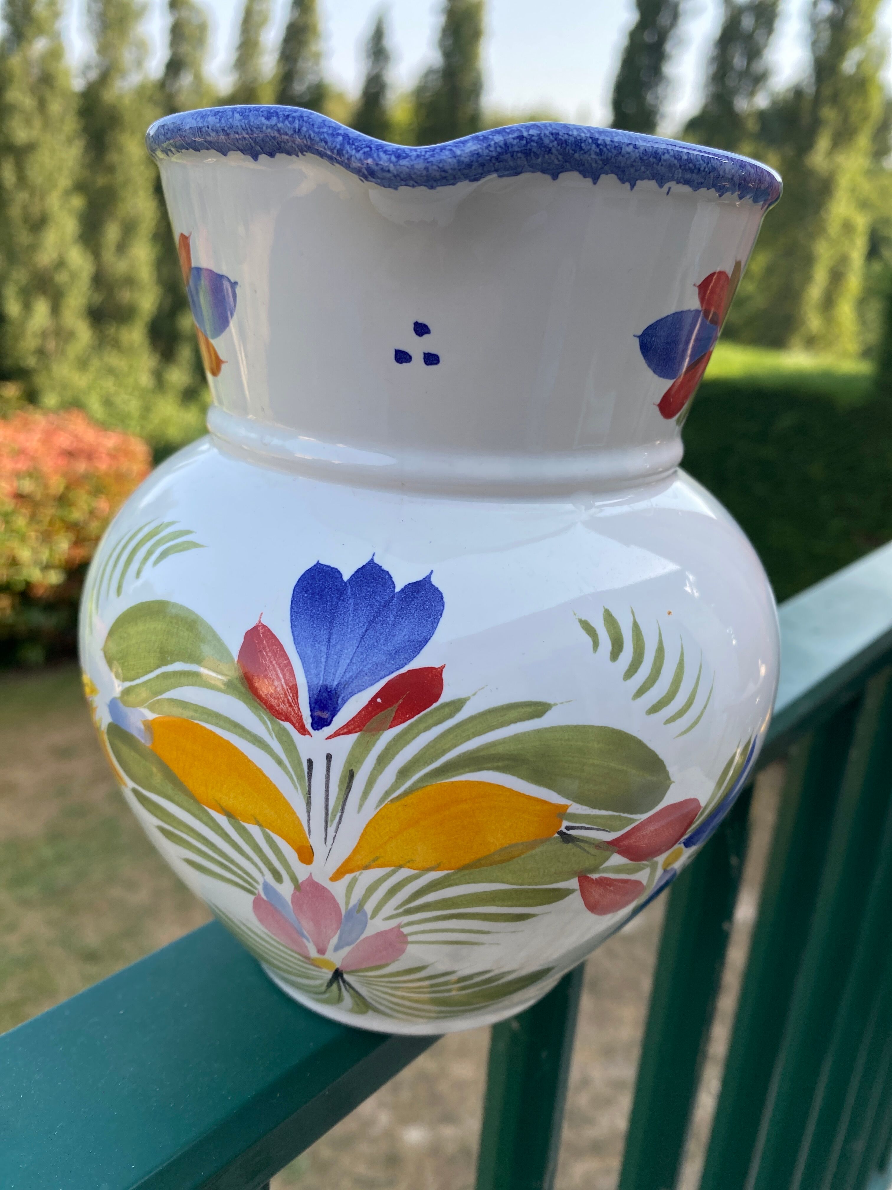 Vintage Quimper water/milk pitcher