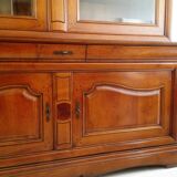Library light walnut two body solid glazing bisaute
