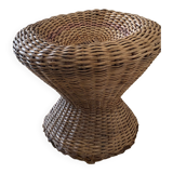 Natural woven stool wicker