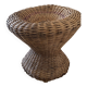 Tabouret tressé naturel osier
