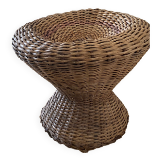 Natural woven stool wicker