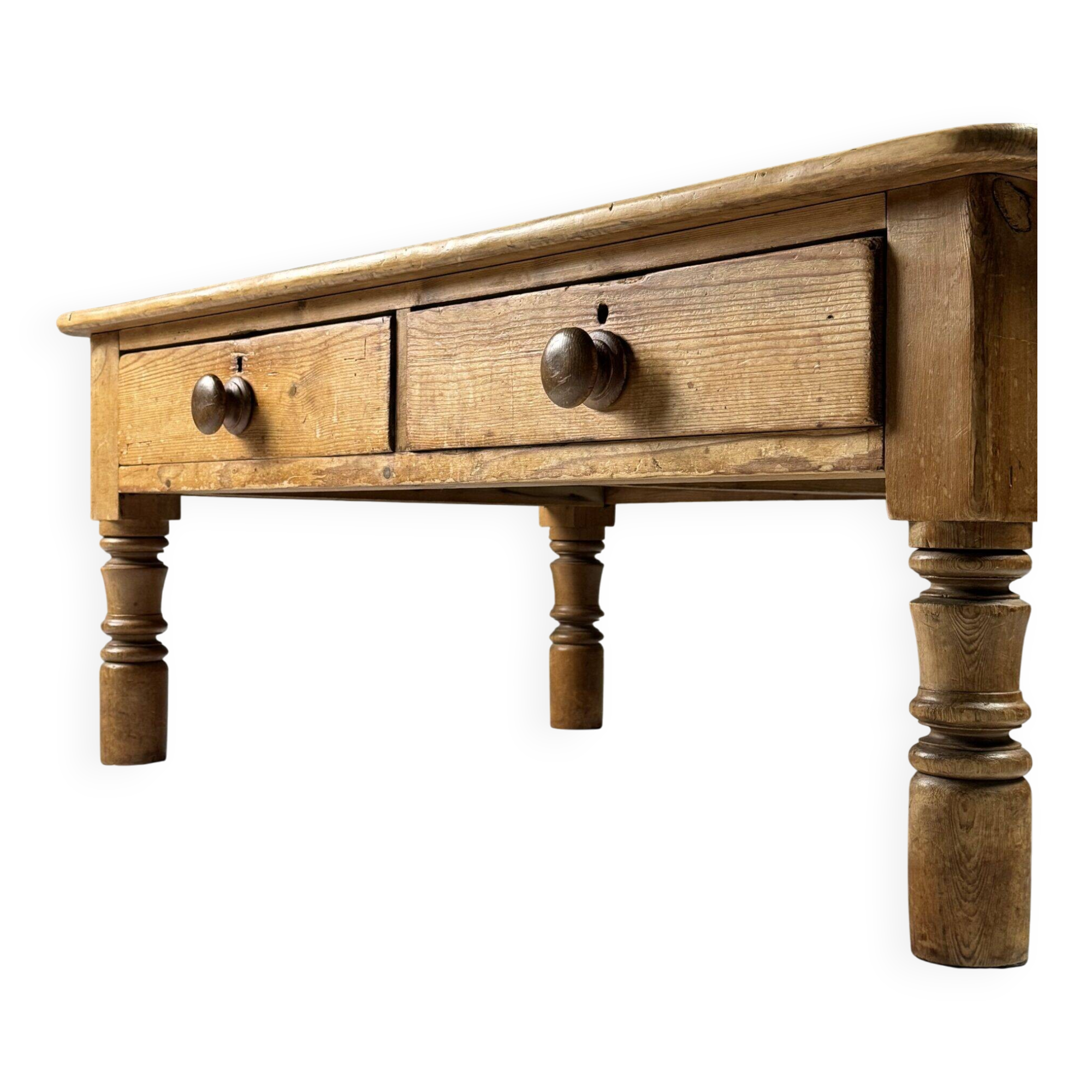 English coffee table 19th century pine