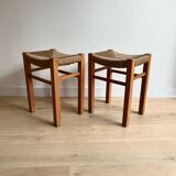 Pierre Gautier-Delaye stools 🇫🇷 “Week-end” model, Vergnères editions, 1960s