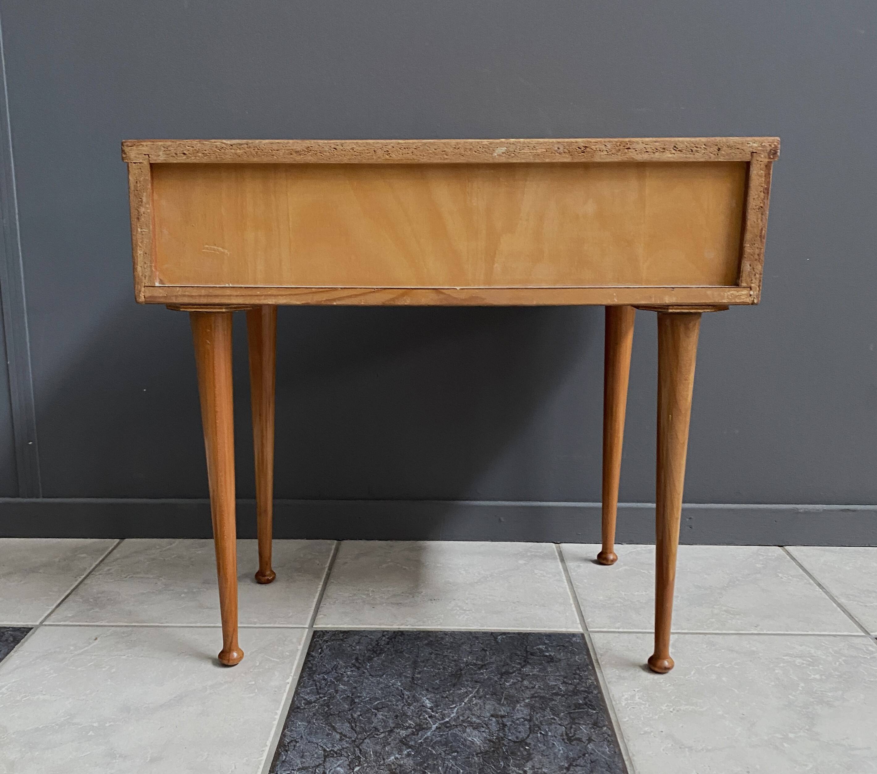 small hallway cabinet in unusual shape 1960s