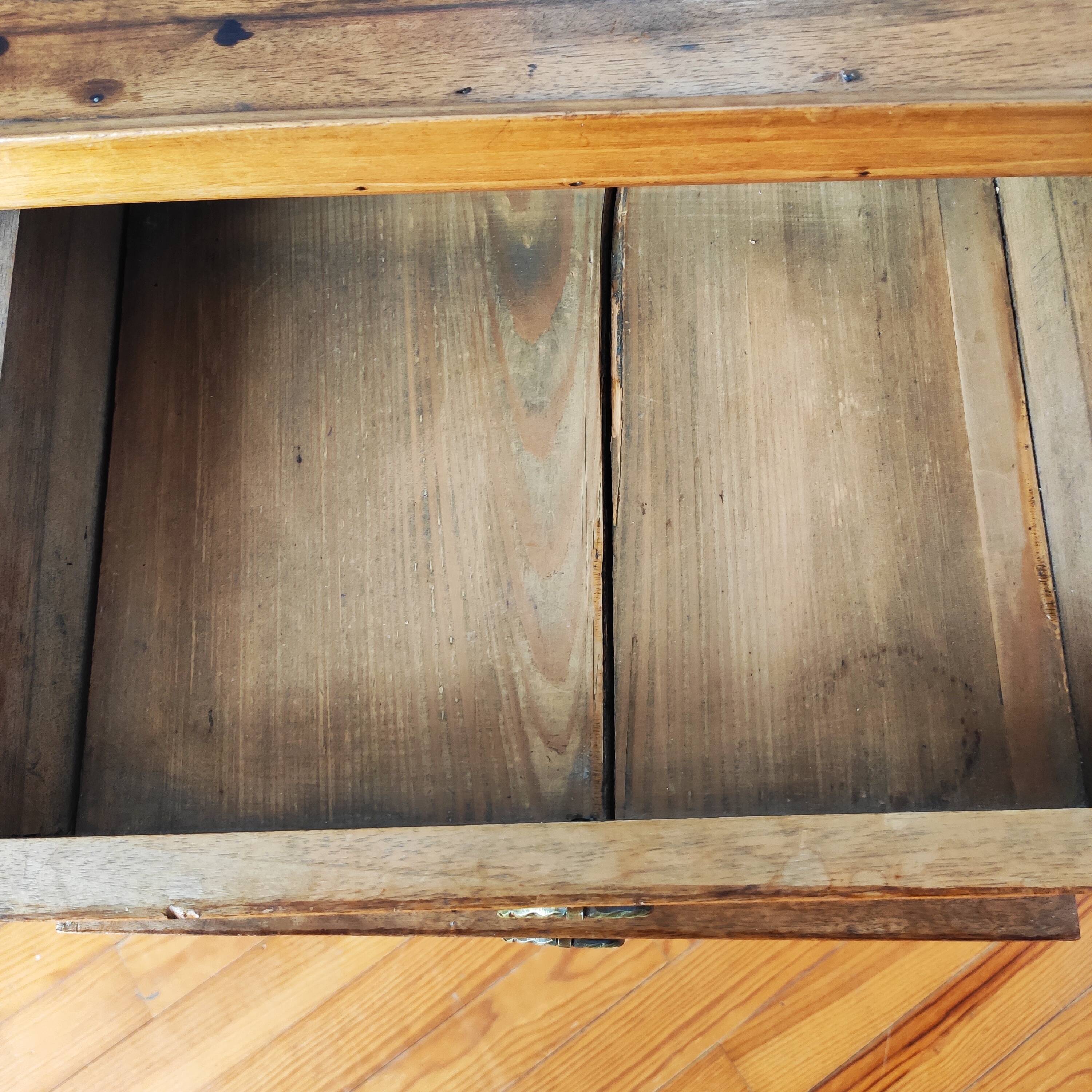 Antique walnut chiffonier bedside table