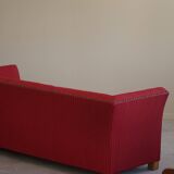 Art Deco three-seater canapé by a Danish cabinetmaker, Flemming Lassen style, 1940s.