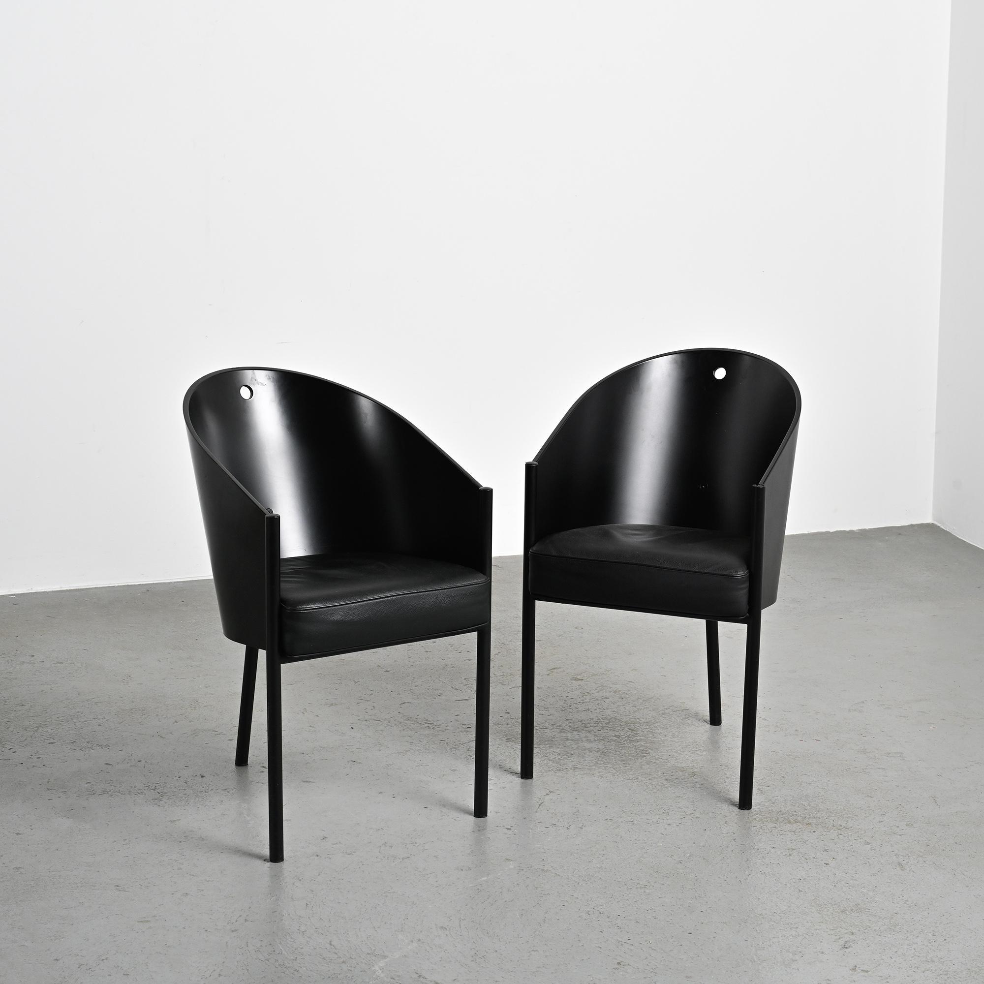 Pair of Costes armchairs by Philippe Starck, circa 1984.