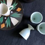 Black tinted hemp harvest tablecloth