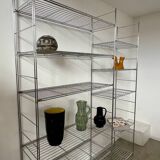 Old modular metal shelf vintage bookcase 10 design shelves from the 80s