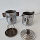Mokavar metal and wood percolation coffee maker