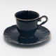Coffee service, cobalt porcelite, Pruszków, 1960s