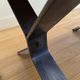 Ceramic coffee table with metal base by G. Reynaud Vallauris