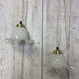 Pair of vintage tulip lamps