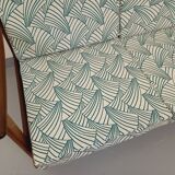 Banquette canapé 3 places scandinave Arne Wahl Iversen pour Komfort en teck