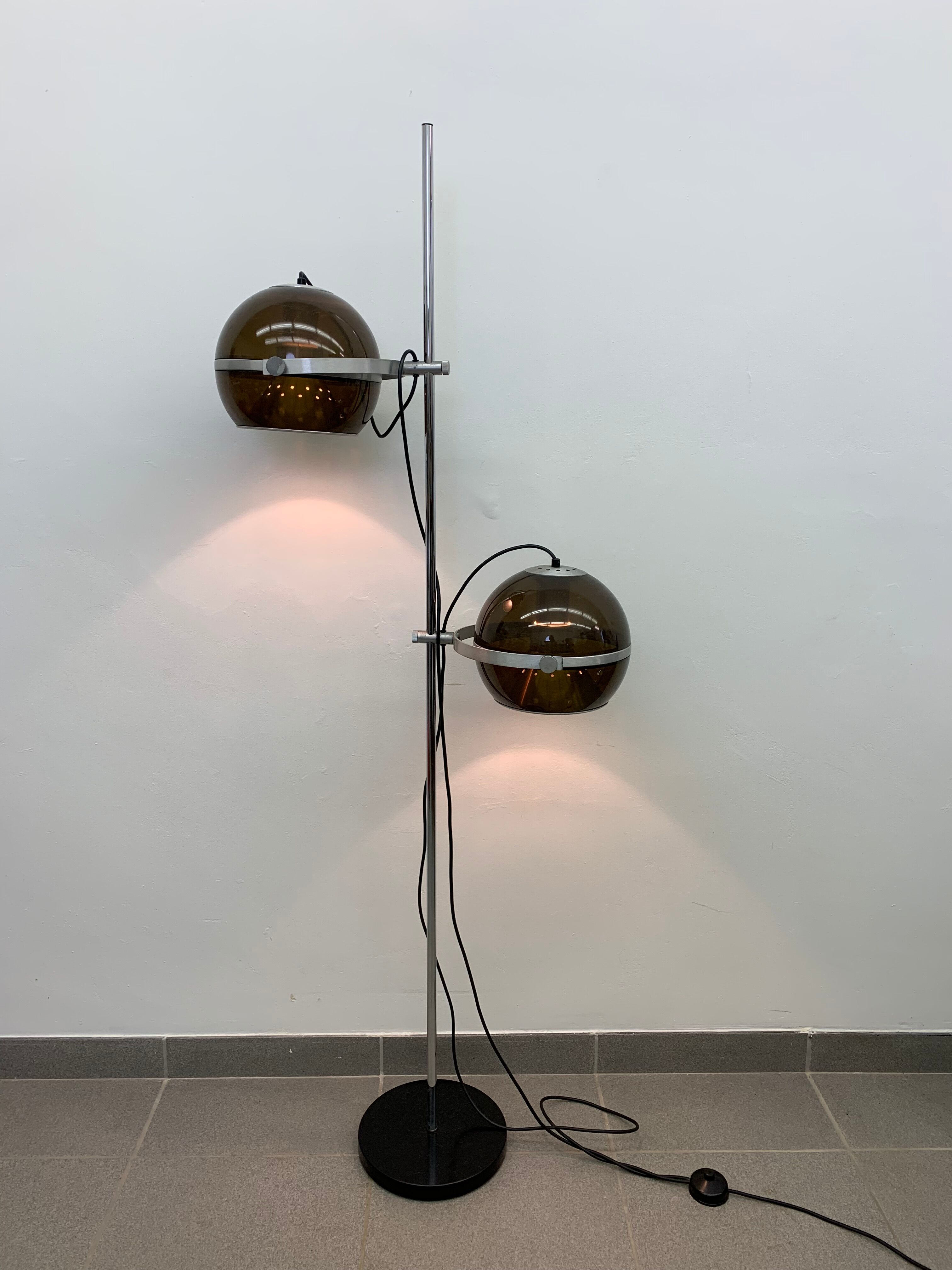 Vintage Dijkstra globe floor lamp , 1970
