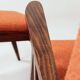 Fauteuil Vintage avec Repose-Pieds  terracotta Bouclette