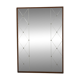 Scandinavian mirror in teak and metal, Sweden, 1960, 118x83cm