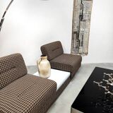 Vintage Swedish convertible sofa lounge chairs in table & daybed