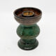 Candlestick made of glazed stoneware, Sweden, second half of the 20th century.