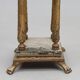 Decorative Pedestal with Marble Top and Lion Paw Feet  For sale: an elegant