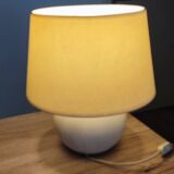 Table lamp in terracotta and fabric