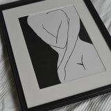 Hide in black no.1 - 30x42cm
