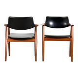 A set of four or six Svend Aage Eriksen model Gm11 dining chairs, 1960s