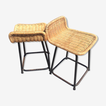 Pair of stools vintage by Rohe Noordwolde