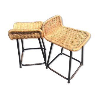 Pair of stools vintage by Rohe Noordwolde