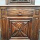Louis XIII style two-piece recessed high wardrobe
