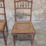 Henri II style wooden chairs