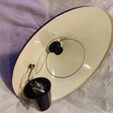 Vintage Italian pendant light with variable height, lacquered in tortoiseshell style
